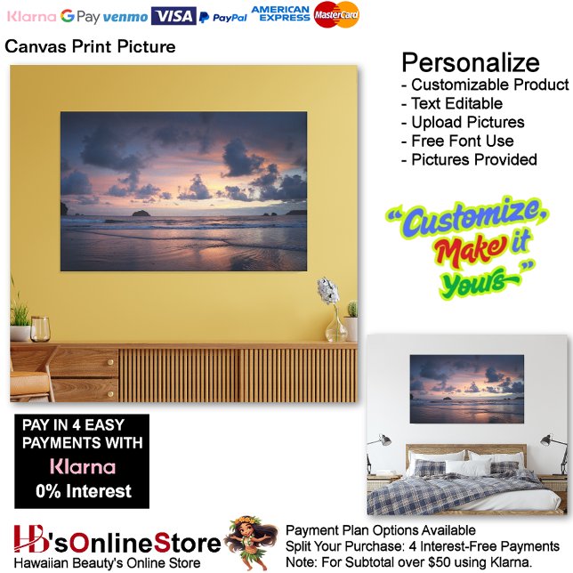 Sunset Beach Canvas Print Picture 26 (Sunset Beach Canvas Print Picture 26.)