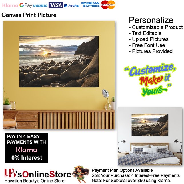 Sunset Beach Canvas Print Picture 35 (Sunset Beach Canvas Print Picture 35.)