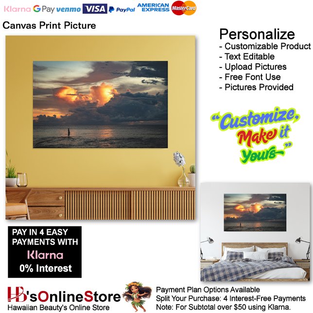 Sunset Beach Canvas Print Picture 47 (Sunset Beach Canvas Print Picture 47.)