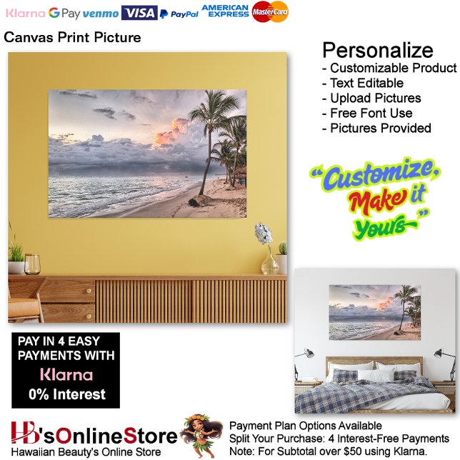 Sunset Beach Canvas Print Picture 9 (Sunset Beach Canvas Print Picture 9.)