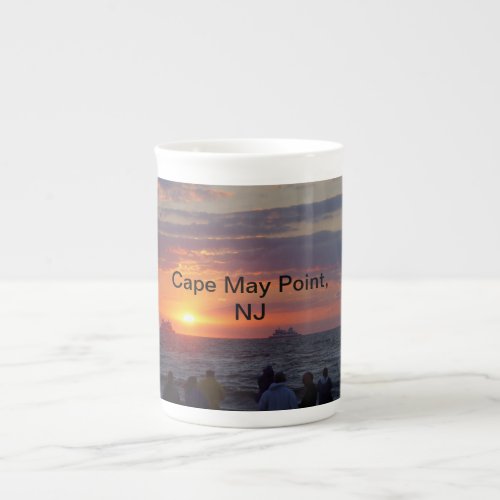 Sunset Beach Cape May NJ Bone China Mug