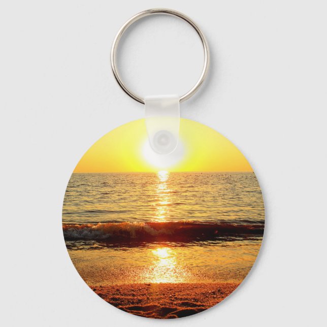 Sunset beach, Cape May NJ Keychain (Front)