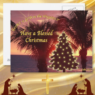 Sunset Beach Christmas Cards Christian