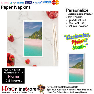 Sunset Beach Guest Towel Paper Napkins 10