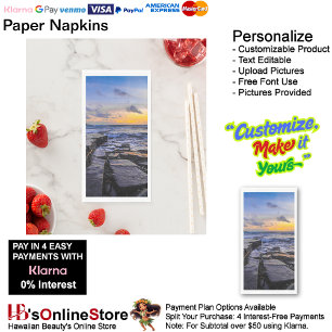 Sunset Beach Guest Towel Paper Napkins 31