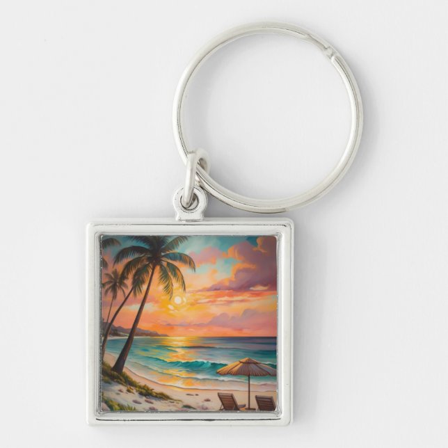 Sunset Beach Keychain (Front)