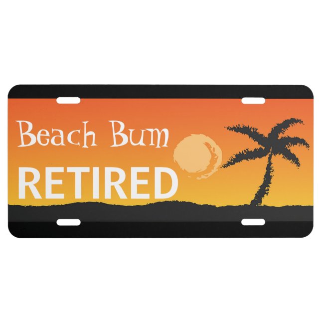 Sunset Beach License Plate (Front)