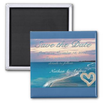 Sunset Beach Magnet by sharpcreations at Zazzle