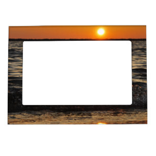 sunset beach magnetic frame