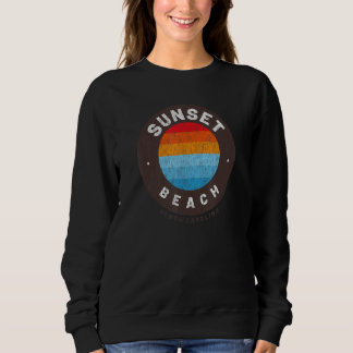 Sunset Beach, NC Vacationing Seascape Circle Sweatshirt