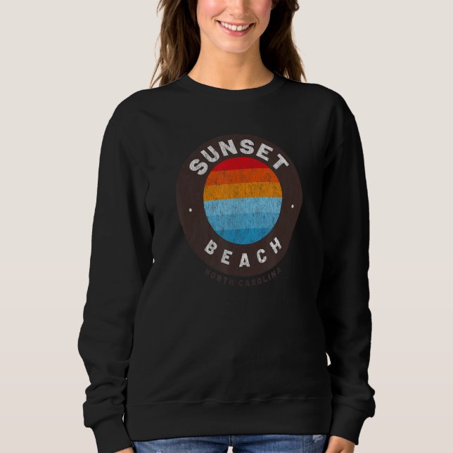 Sunset Beach, NC Vacationing Seascape Circle Sweatshirt (Front)