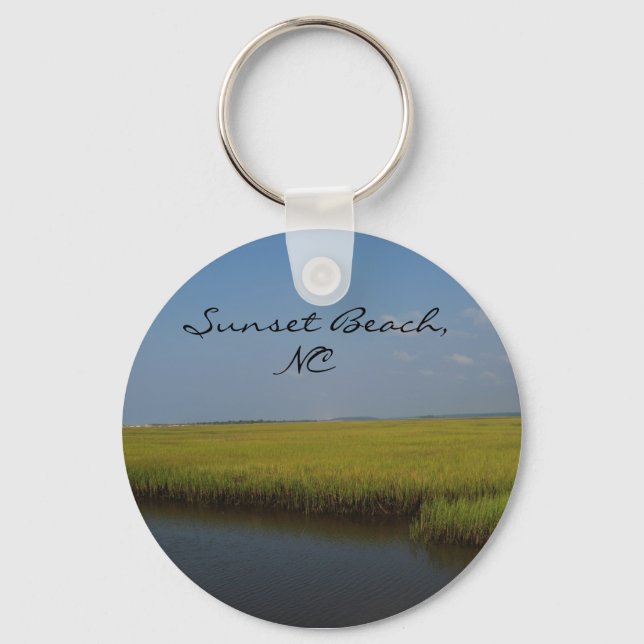 Sunset Beach North Carolina Keychain (Front)