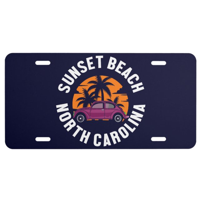 Sunset Beach,North Carolina License Plate (Front)