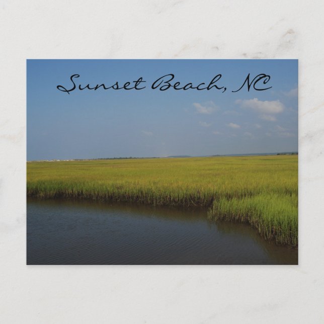Sunset Beach North Carolina Postcard (Front)