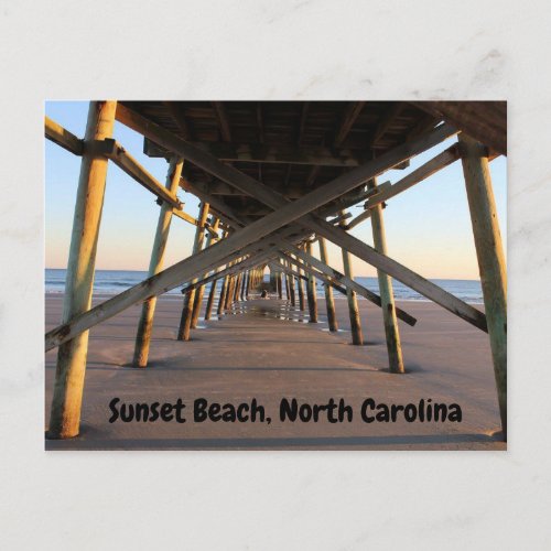 Sunset Beach North Carolina Vacation Photo Postcard