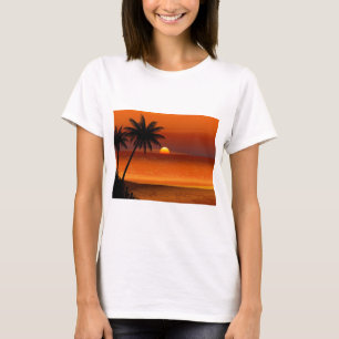 sunset beach oahu hawaii north shore postcard T-Shirt