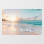 Sunset Beach or Your Photo, White Name Wall Decal<br><div class="desc">Personalize your name or message in white on Sunset Beach or use Your Photo.</div>