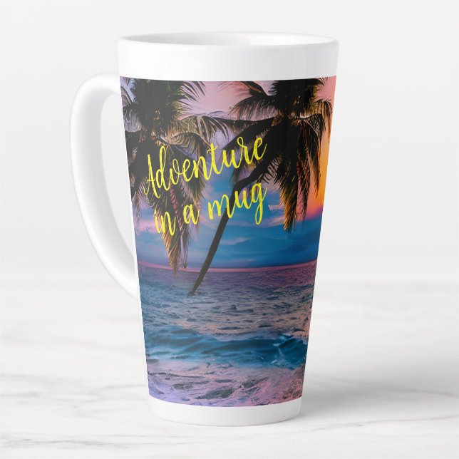 Sunset Beach Personalized Adventure In A Mug (Left Angle)