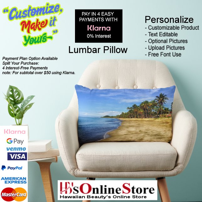 Sunset Beach Polyester Lumbar Pillow 7 (Sunset Beach Polyester Lumbar Pillow 7.)