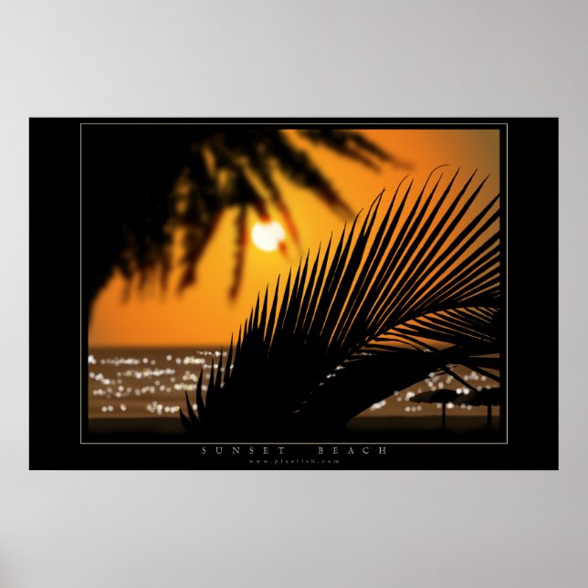Sunset Beach Poster (Front)