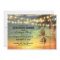 sunset beach rehearsal dinner string lights