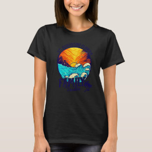 Sunset Beach Retro St Augustine Florida Family Vac T-Shirt