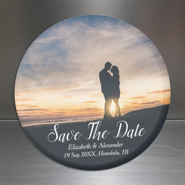 Sunset Beach Save The Date Magnet (Creator Uploaded)
