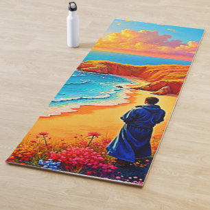 Sunset Beach Solitude Serenity Design Yoga Mat