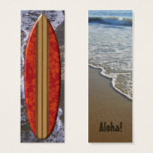 Sunset Beach Surfboard Bookmark (Front & Back)