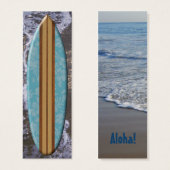 Sunset Beach Surfboard Bookmark (Front & Back)