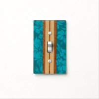 Sunset Beach Surfboard Hawaiian Light Switch Cover