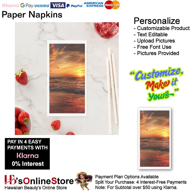 Sunset Beach Tables Kitchen Restaurant Decor 17 Paper Guest Towels (Sunset Beach Tables Kitchen Restaurant Decor Paper Guest Towels 17.)