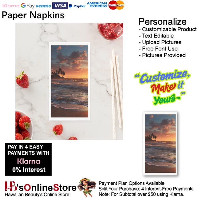 Sunset Beach Tables Kitchen Restaurant Decor 3 Paper Guest Towels (Sunset Beach Tables Kitchen Restaurant Decor Paper Guest Towels 3.)