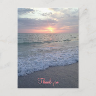 Details about   Personalized Wedding Thank You Cards Lighthouse Beach Destination Sunset Ocean