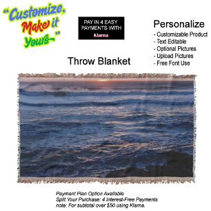 Sunset Beach Throw Blanket 49