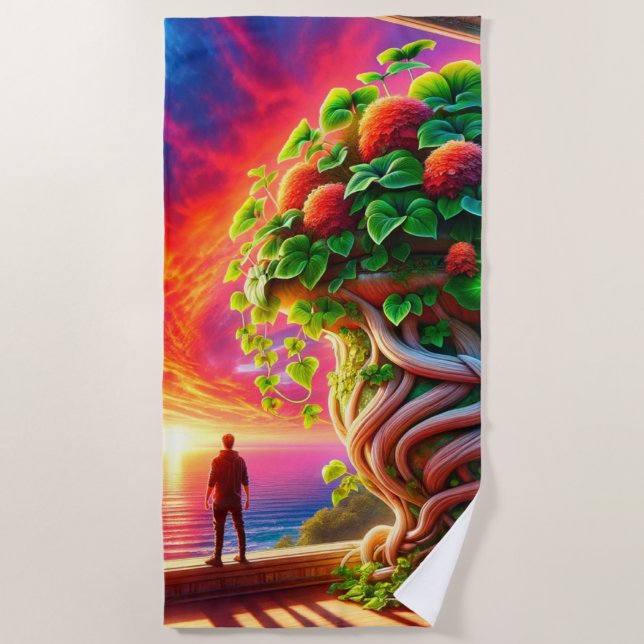 Sunset Beach Towel (Front)