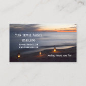 Sunset Beach Travel Business Card (Front)
