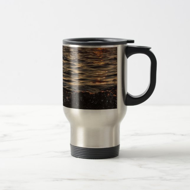 sunset beach travel mug (Right)