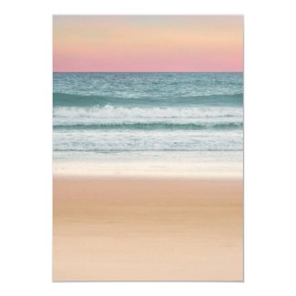 Sunset Beach Tropical Destination Wedding Invitation