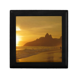 Sunset Beach Tropical Ocean Water Peace Love Sand Gift Box