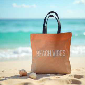 Sunset Beach Vibes - Modern Gradient Tote Bag