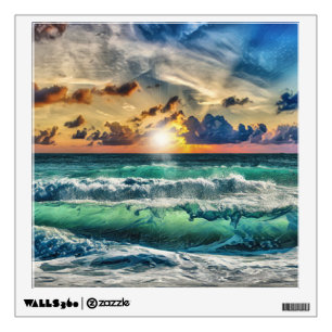 Sunset Beach Wall Decal
