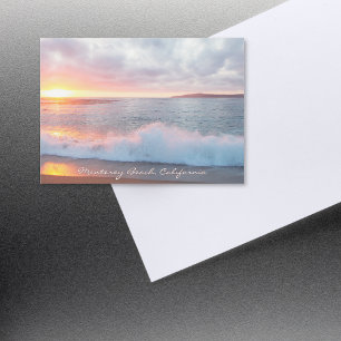 Sunset Beach Waves Monterey California Magent