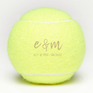 Sunset Beach Wedding Favor | Oceanside Wedding  Tennis Balls