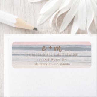 Sunset Beach Wedding | Oceanside Wedding Label