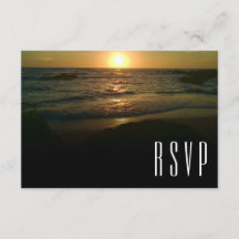 Sunset Beach Wedding RSVP