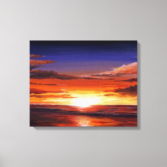 SUNSET BEAUTY- ACRYLIC ON CANVAS PAINTING (Front)