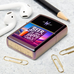 Sunset Beer Cheers Zippo Lighter