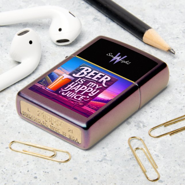 Sunset Beer Cheers Zippo Lighter (On Table 2)