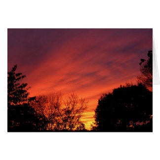 Sunset before storm ~ card